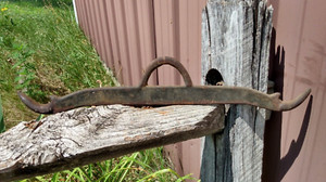 Antique Primitive Rare Gambrel Butchering Tool Cast Iron Carcass Stretcher