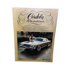 1975 Chrysler Cordoba Ricardo Montalban vintage Original Print ad