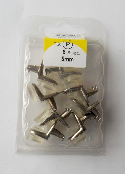 8 WinkelbodenträGer Mit Saugnapf, 5Mm Vernickelt RegalbodenträGer 919917/2512-image