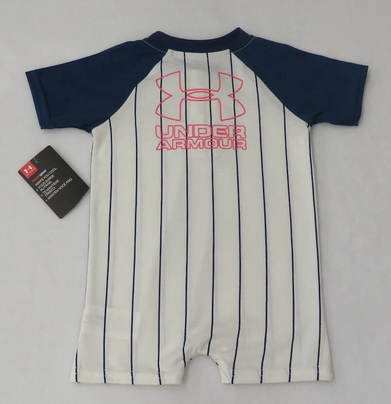 Mameluco de béisbol Under Armour bebé niño a rayas 6-9 meses Foto 2 de 4