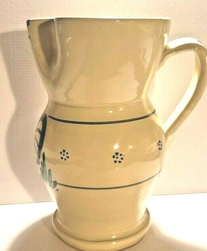 Vintage Antica Civilia Artiquana Ceramic Pitcher or Vase, Rooster Pattern 9''