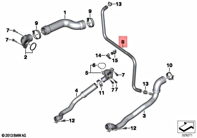 Genuine BMW K48 K61 0F53 0611 0F11 0612 0F12 Bypass Cable 