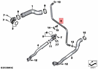 Genuine BMW K48 K61 0F53 0611 0F11 0612 0F12 Bypass Cable 