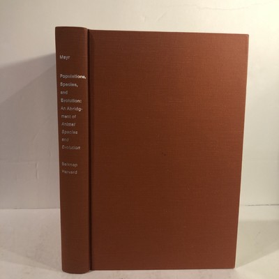 POPULATIONS, SPECIES, AND EVOLUTION, by Ernst Mayr, 1970, Hardcover - VERY GOOD