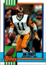 1990 Topps Football Jim Everett