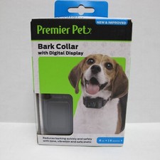 Premier Pet Bark Collar with Digital Display 8 Lbs 6 Months