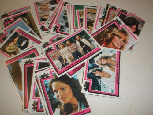 Topps Vintage 1977 Charlies Angels 1-55 Run Trading Cards & 22 Stickers - Picture 1 of 9