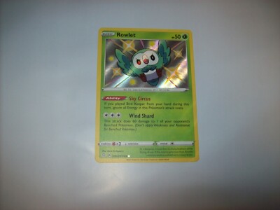 rowlet pokemon card shiny - SV2/SV94 Ultra Rare Retreat cost Pokemon Shiny Rowlet SV001/SV122 Shining