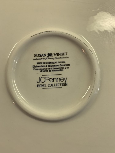 JCP Home Collection Large Serving Cake Plate- 13" Susan Winget Compass Horse - Picture 8 of 8