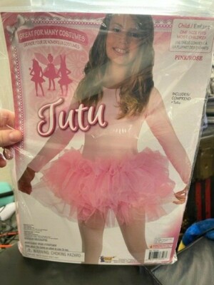 Forum Novelties Girls Tutu One Size, Pink, Pack Of 1 New!