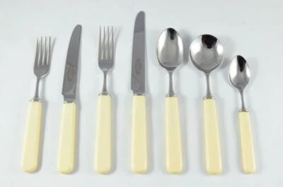 Nuova finitura a specchio 7 pezzi originale maneggiata in crema realizzata a Sheffield