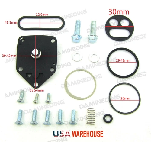 Fuel Petcock Valve Repair Set GS500F 04-09 US stock