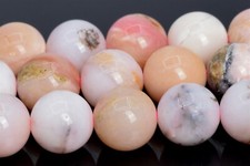 11-12MM Genuine Natural Light Pink Opal Beads Grade A Round Loose Beads