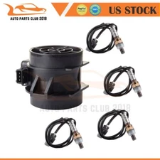 4pcs Front&Rear Oxygen + MAF Sensor for 03-05 Hyundai Tiburon Sonata 2.7L V6