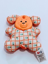 VINTAGE 1982 FISHER PRICE SOFT SHAKES DOG STUFFED ANIMAL PLUSH TOY RATTLE
