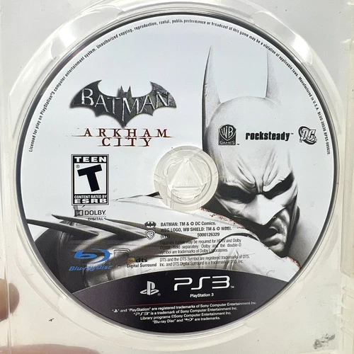 Batman: Arkham City (Sony PlayStation 3, 2011) - Disc Only Tested PS3 Video Game