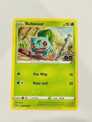 Bulbasaur 001/078 Pokemon GO NM Pokémon TCG