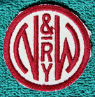 Norfolk & Western Railway Employee N&W Railroad Train Fabric Stitched Patch — photo 2