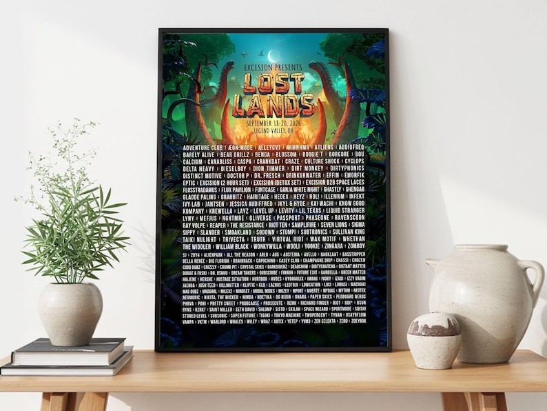 Lost Lands Excision Bass Music Festival Concert Poster 4sizes