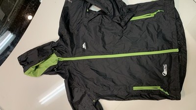 Trespass  Inkpak Small Black And green Rain Jacket