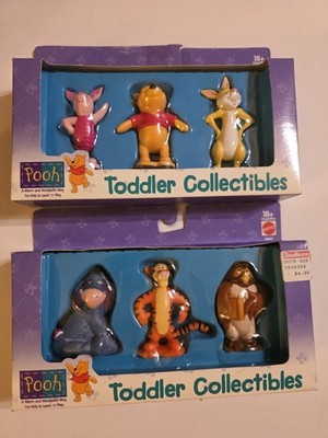 Vintage Mattel Disney Collectible Winnie the Pooh characters NIB 1998 FULL set