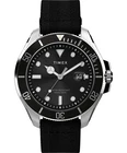 Mens New Timex Harborside Coast Black Dial Eco Fabric Strap 100m Luminous Watch