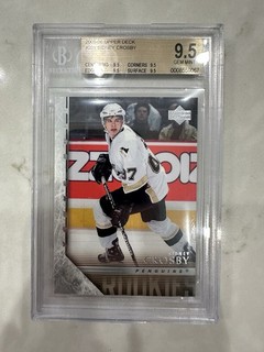 2005 06 Upper Deck Series 1 Sidney Crosby Young Guns #201 True Gem BGS 4 x 9.5