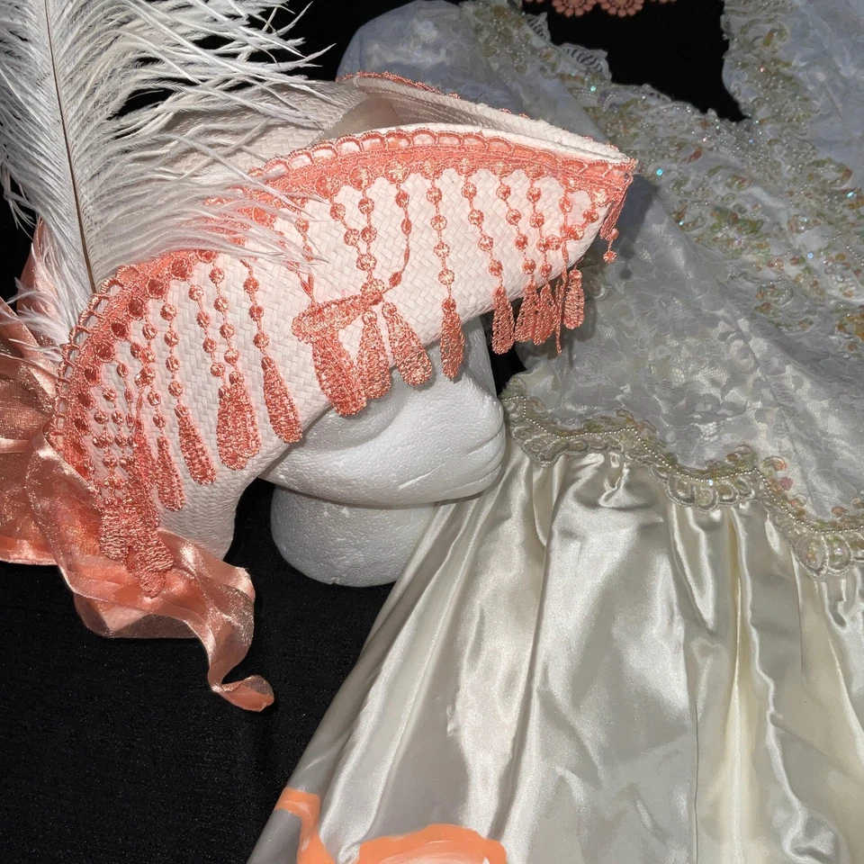 Marie Antoinette Costume Halloween dress gown womens size 20 ? Upcycled - Image 4 of 4