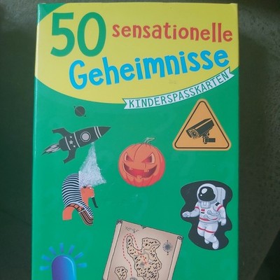 50 sensationelle Geheimnisse Kinderspasskarten Quizspiel Lernkarten