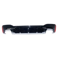 Heckansatz Heckspoiler Diffusor Passend FüR BMW G30 G31 M-Paket 2-Rohr Glanz