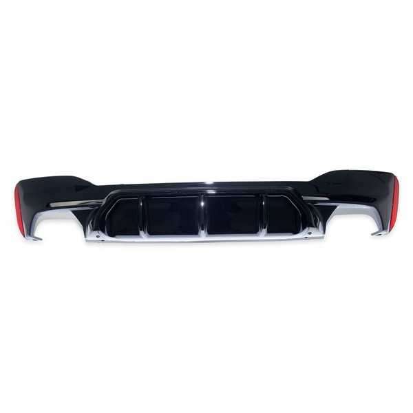 Heckansatz Heckspoiler Diffusor Passend FüR BMW G30 G31 M-Paket 2-Rohr Glanz-image