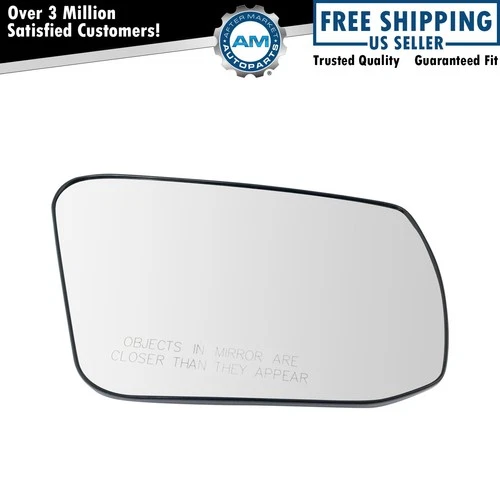 Exterior Non-Heated Mirror Glass w/ Backing Plate RH Passenger Side for Nissan