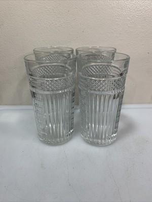 Libbey Tumblers Radiant (4) 15 Oz Flat 6'' X 3.25'' Flat Tumbers