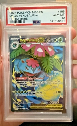 Mega Venusaur ex 155/132 Me01: Mega Evolution Holo PSA 10