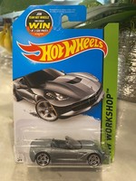 2015 Hot Wheels #216 HW Workshop-Hw Garage '14 Corvette Stingray Grau Variation