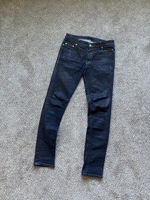 Rick Owens DRKSDW “Tyrone Cut” Waxed Denim Jeans Men's Size 33 | eBay