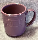 Longaberger WT Eggplant Purple Pottery Coffee Mug Cup 12 Oz 4 1/8" Tall NWOB USA — photo 2