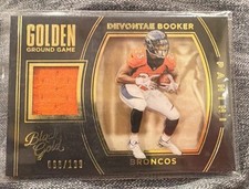 2016 Panini Black Gold - Golden Ground Game Devontae Booker #GG7 /199 (MEM, RC)