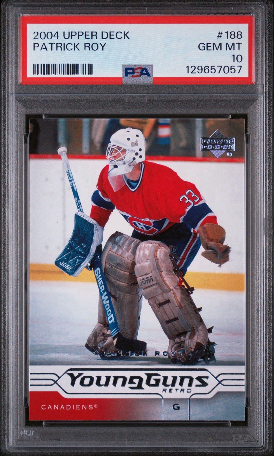 Patrick Roy 2004-05 Young Guns Retro #188 PSA 10 (POPULATION = 21)