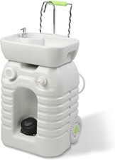 45L Portable Sink Rolling Hand Wash Station with Towel Holder & Soap Dispenser