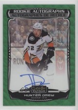 2022-23 O-Pee-Chee Platinum Rookie Emerald Surge 1/10 Hunter Drew #R-HD Auto 0c3