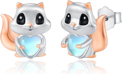 Cute Animal Stud Earrings for Women 925 Sterling Silver Hypoallergenic Sensitive
