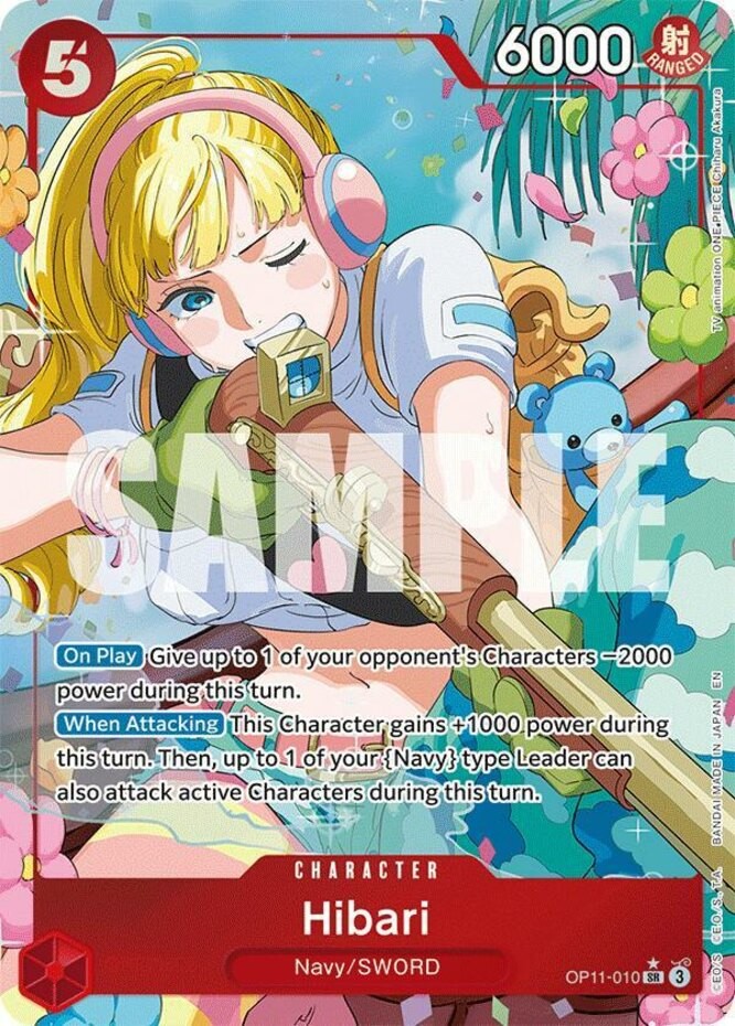 1x Hibari (Alternate Art) - OP11-010 - SR - Foil NM-Mint Booster OP-11: A Fist o