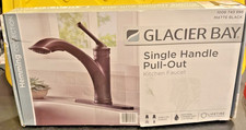 Glacier Bay Hemming Single-Handle Pull-Out Sprayer Kitchen Faucet in Matte Black