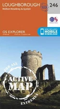 Loughborough, Melton Mowbray and Syston (Map) OS Explorer Active Map