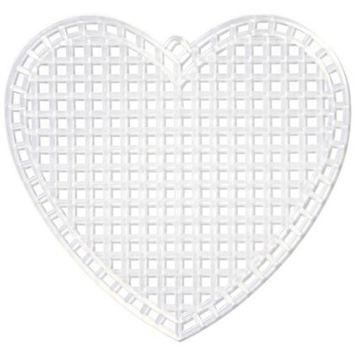 Cousin 7 Stück Kunststoff Leinwand Formen 3'' klare Herzen 10 Stück