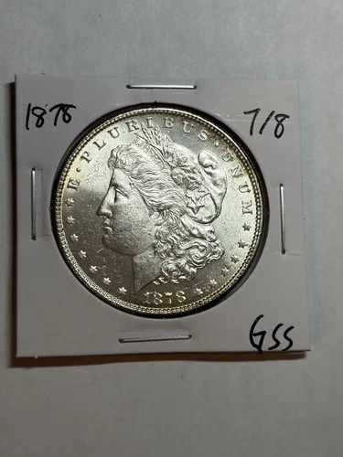 1878 7/8TF Weak Morgan Silver Dollar Choice BU UNC Blast White