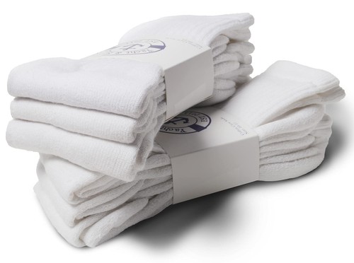 60 Units of Women's Premium Cotton Crew Socks White Size 9-11 - Womens Crew Sock - Picture 6 of 7
