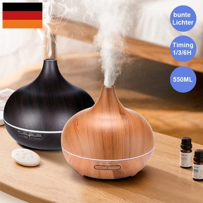 JOYHUT 550ML Ultraschall Luftbefeuchter Aroma Diffuser Humidifier 7 LED Licht Diffusor