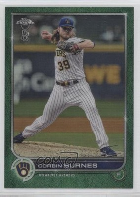 2022 Topps Chrome Ben Baller Edition Green Refractor 84/99 Corbin Burnes 0ft3